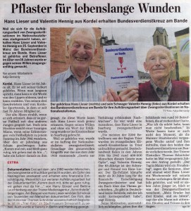 Bericht im Trierischen Volksfreund vom  19. September 2009